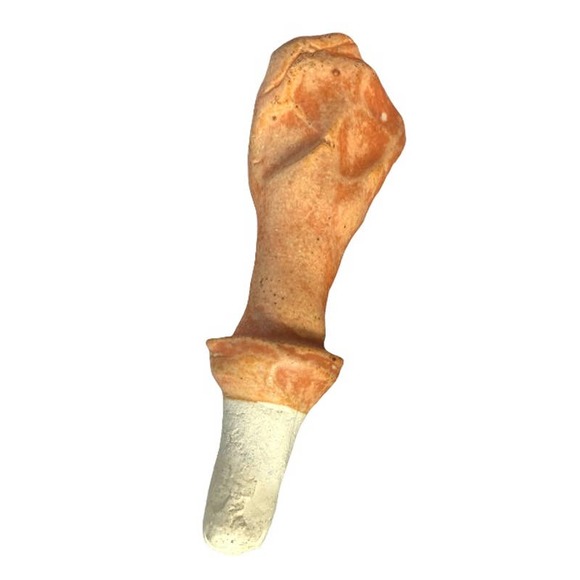 Brutalist Decanter Studio Art Pottery Sanded Slip Glaze Hand Formed Stopper - Picture 7 of 10